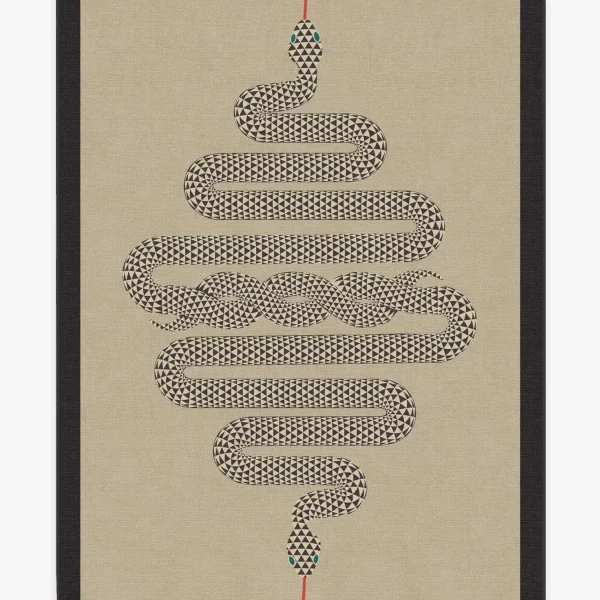 White Snake Pattern Large Living Room Carpet Creative Art Bedroom Carpet Luxury Design Decoration Rug Minimalist Asian Style Rug