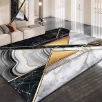 Marble Pattern Kitchen Living Room Carpet Floor Mats Flannel Mat Non-slip Plush Large Area Household Rug Alfombra Cocina